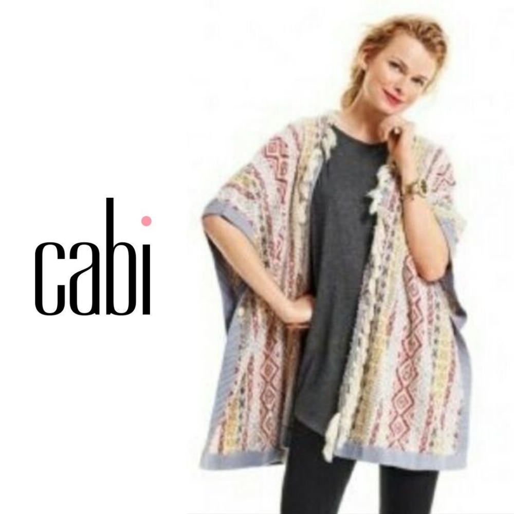 Cabi love Carol boho siesta sweater poncho small